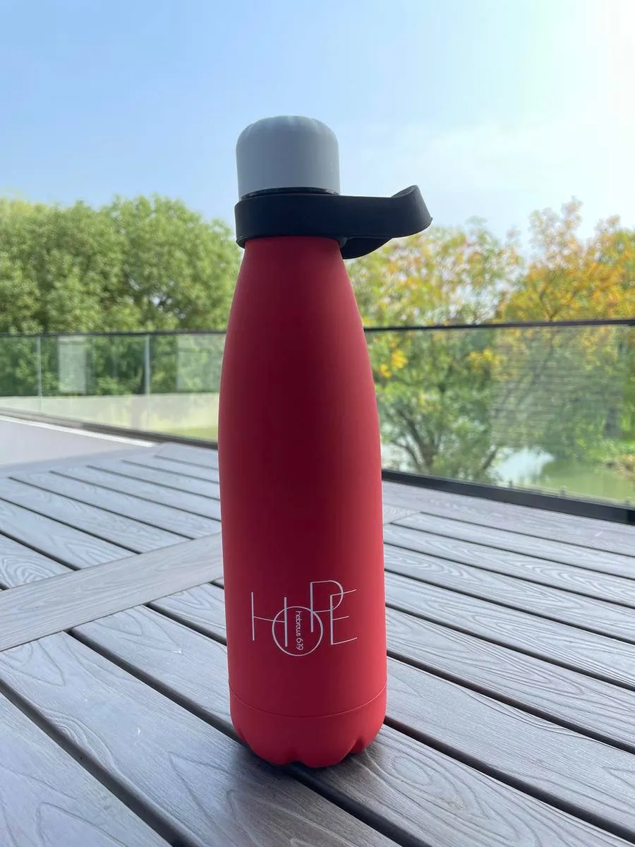 HOPE (Hebrew 6:19) Four-color Portable Sports Insulated Bottle, Frosted Body, Leak-proof Seal