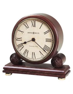 Howard Miller Redford Chiming Mantel Clock - Windsor Cherry - Antiqued Dial