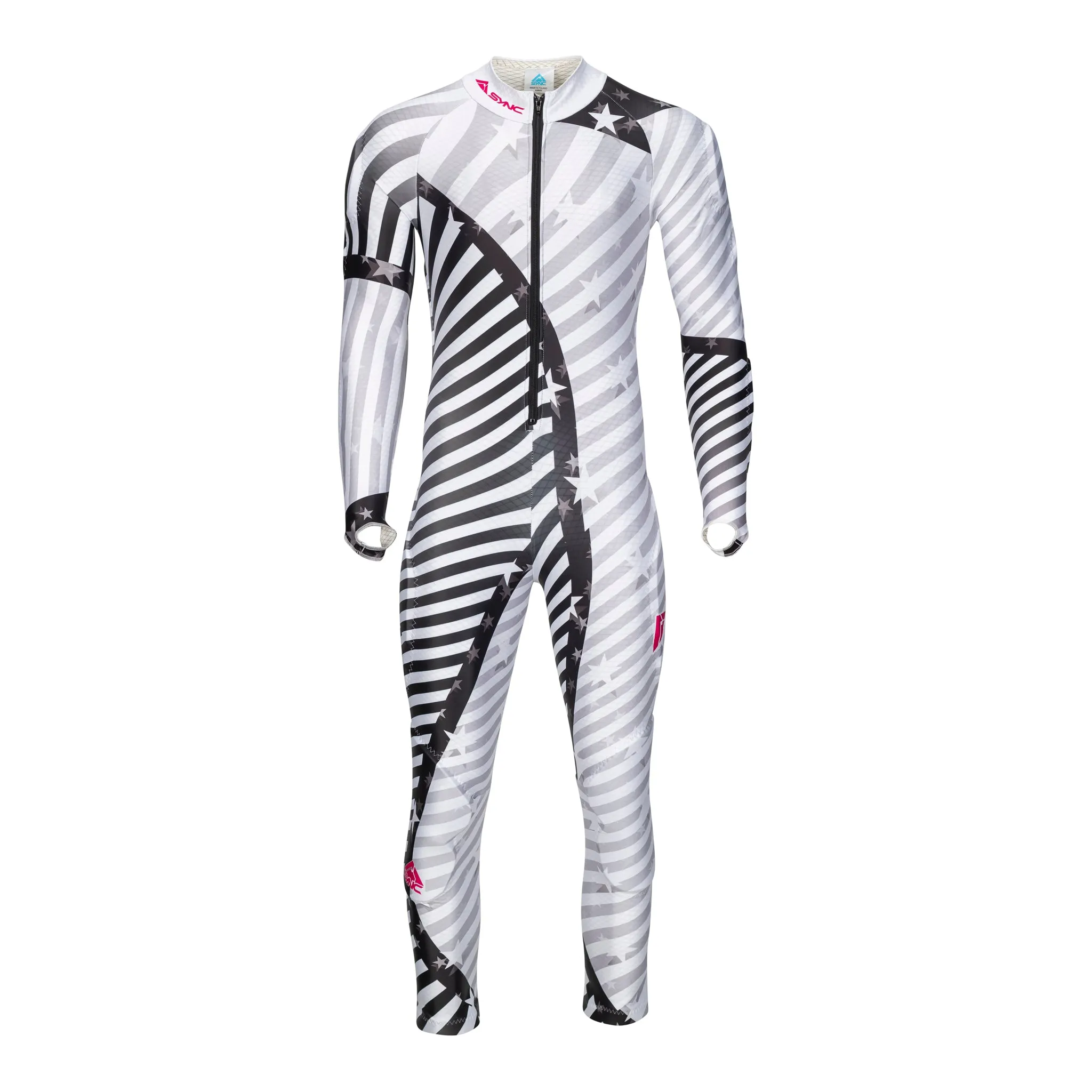 Indie Adult Race Suit - White/Pink