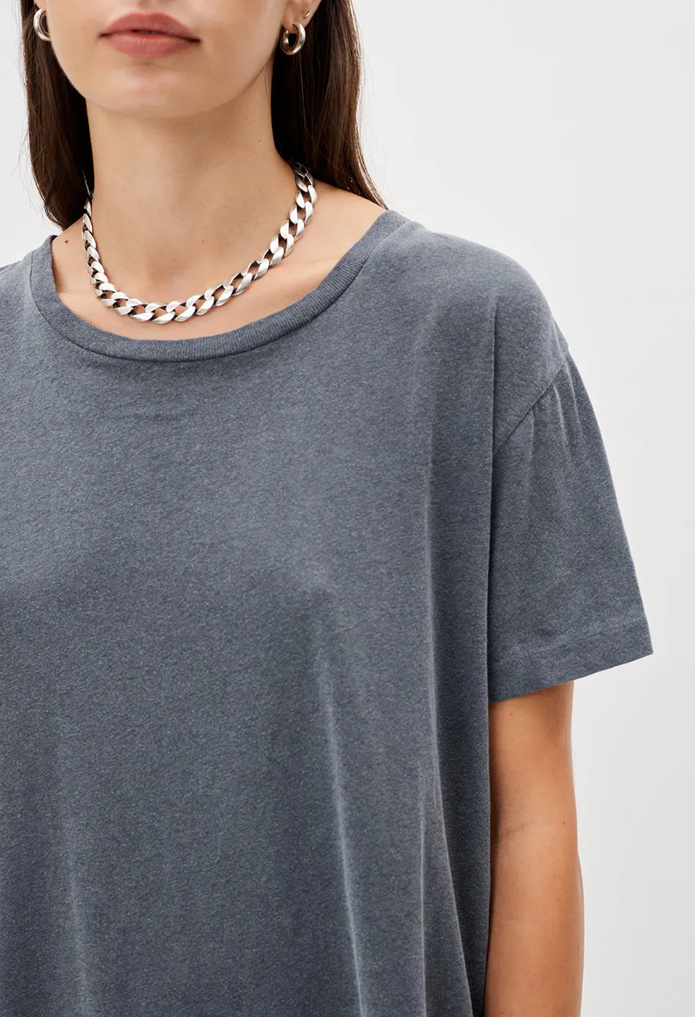 Jersey Relaxed Tee / Steel