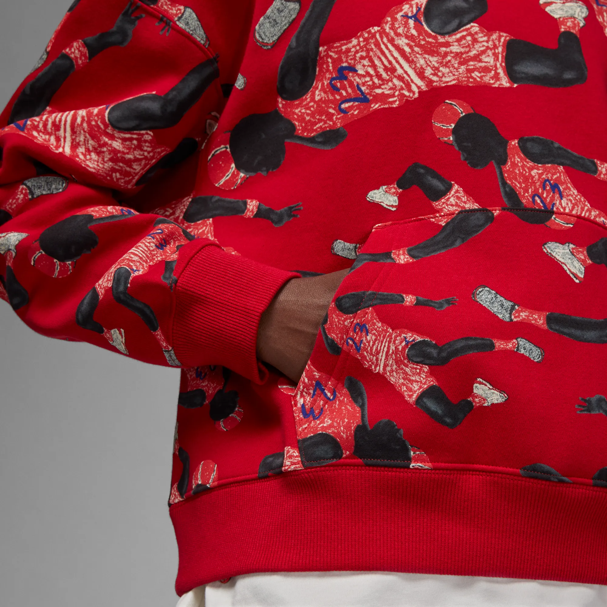 Jordan Artist Series by Packer Duncan Hoodie 'Red'