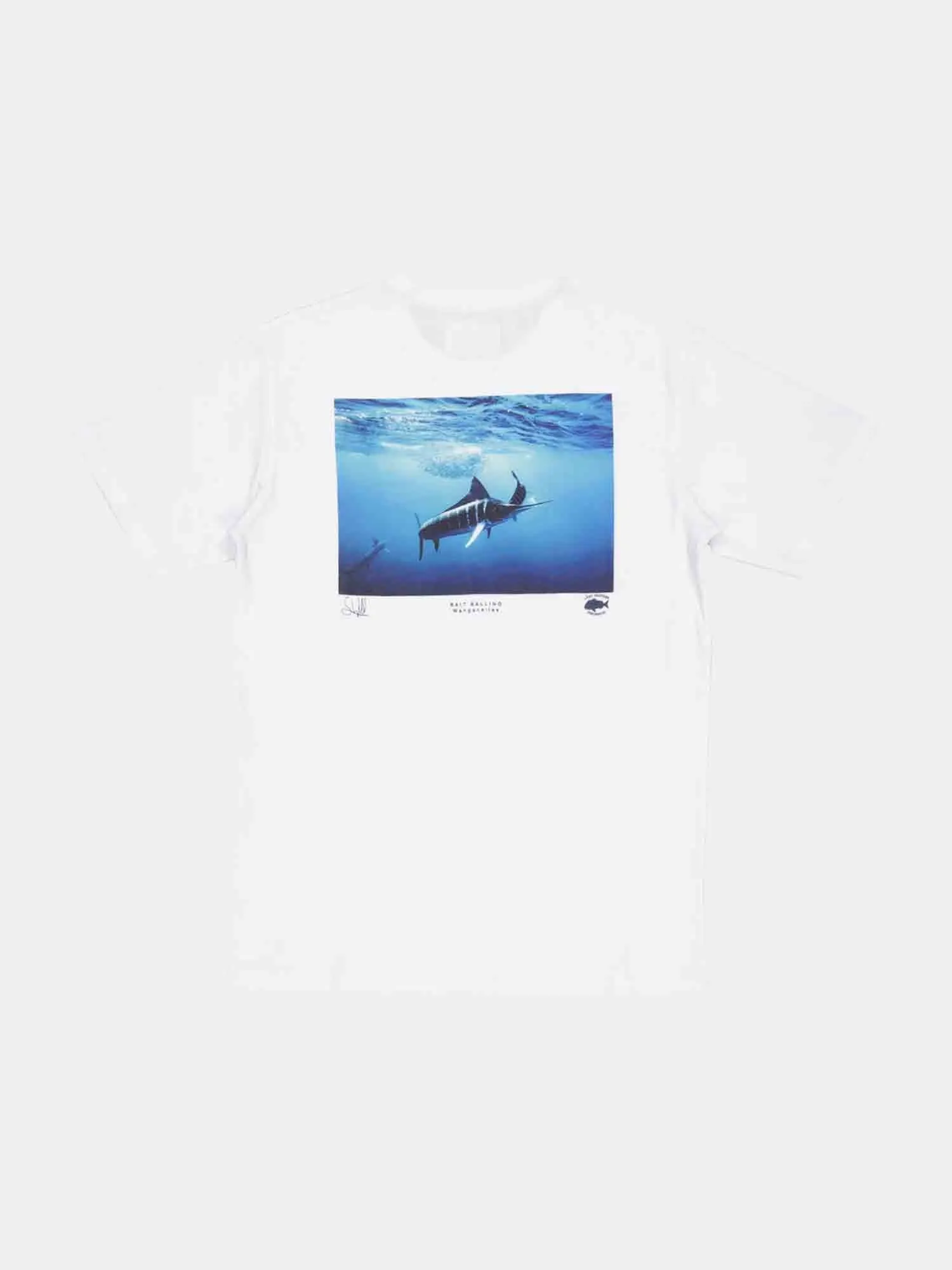 Just Another Fisherman Bait Balling Tee - White