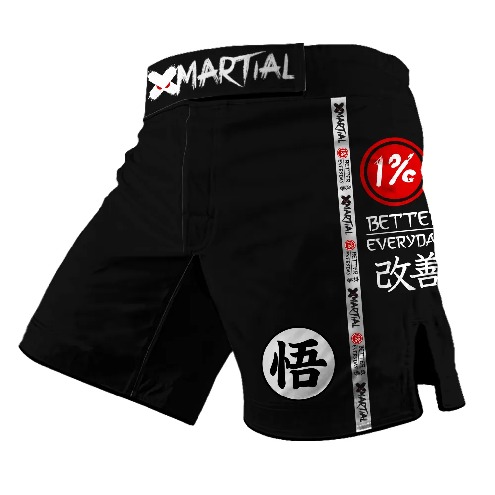 Kanji Black 2.0 Hybrid BJJ/MMA Shorts