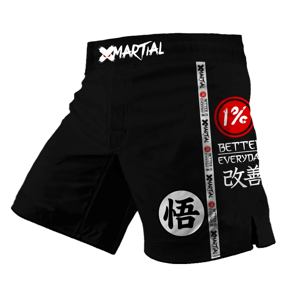 Kanji Black 2.0 Hybrid BJJ/MMA Shorts