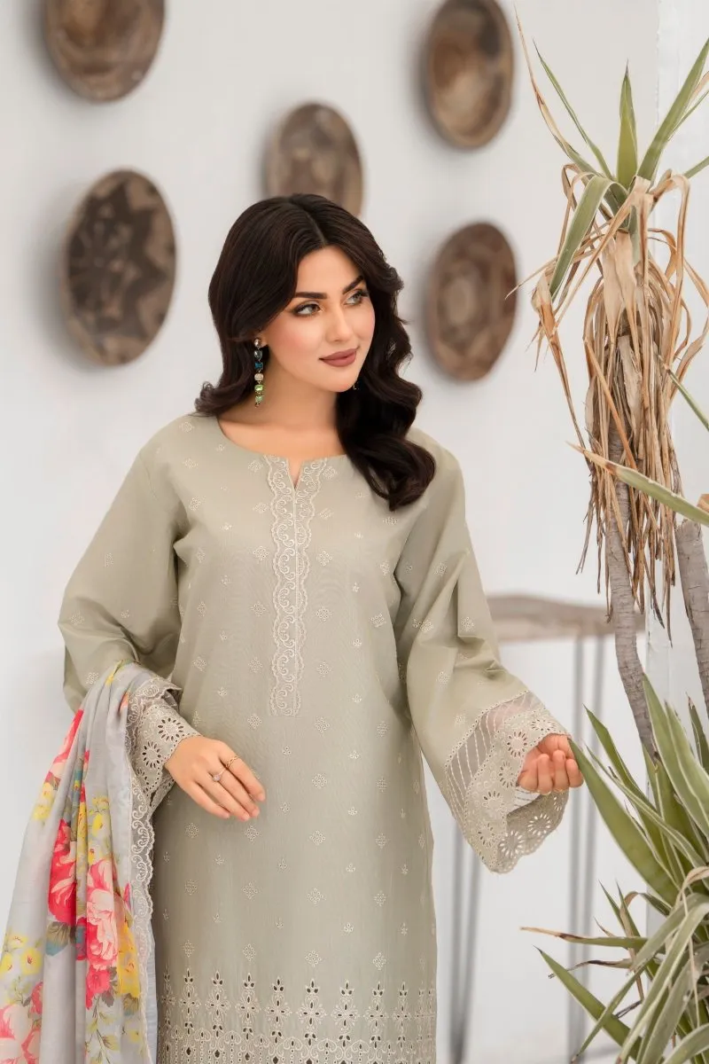 Karma Embroidered Chikankari Cotton Lawn Suit KAR121