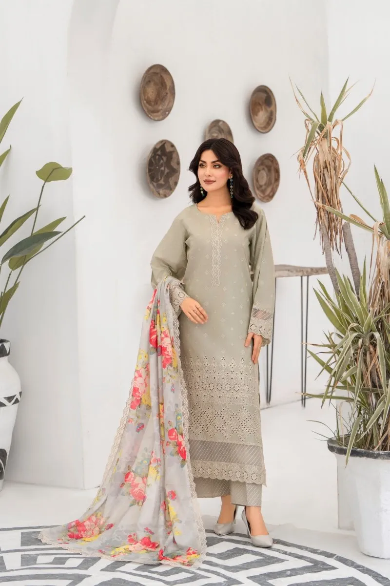 Karma Embroidered Chikankari Cotton Lawn Suit KAR121