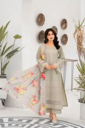 Karma Embroidered Chikankari Cotton Lawn Suit KAR121