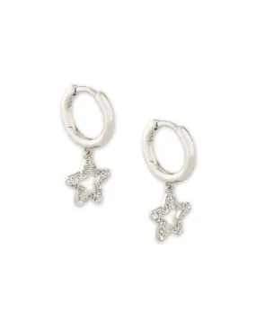 Kendra Scott Jae Star Crystal Huggie Earrings