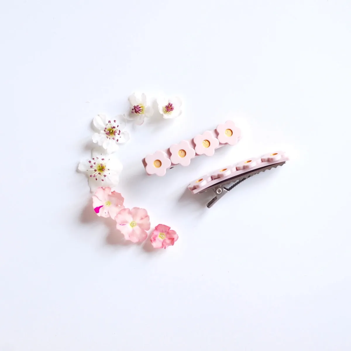 Kit & Kate Flora  Children's Hair Clips - Powder Pink