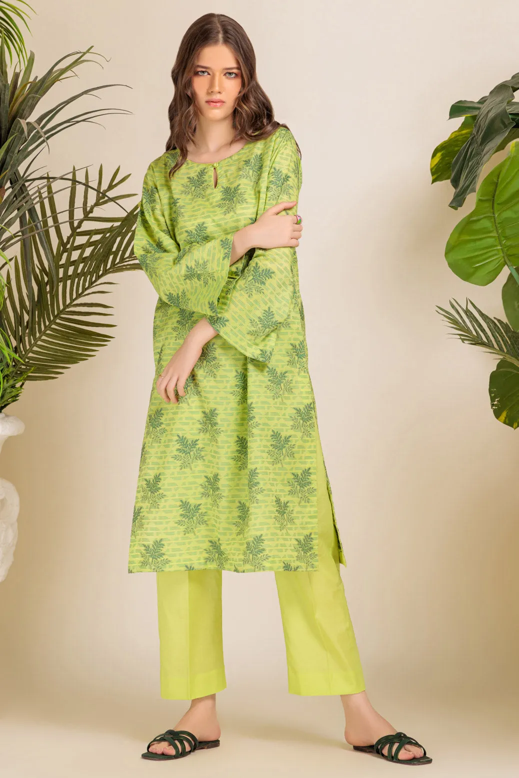 L-GREEN-JACQUARD-2 PIECE (WJ2232P01) BIN 29 R10