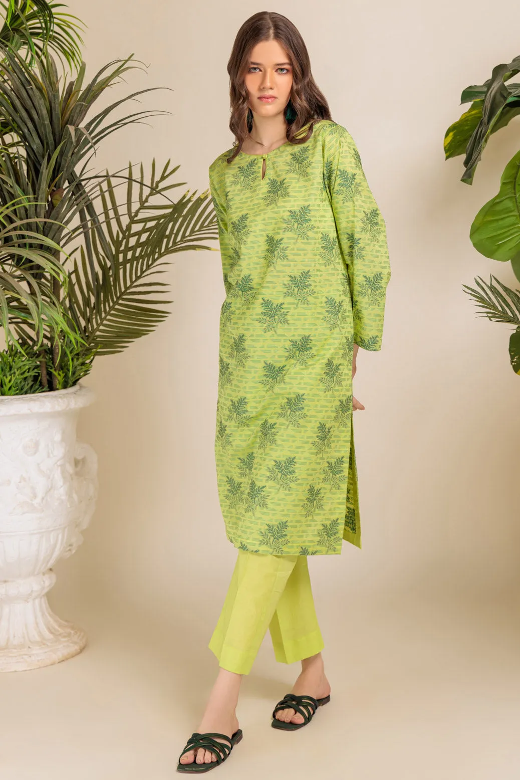 L-GREEN-JACQUARD-2 PIECE (WJ2232P01) BIN 29 R10