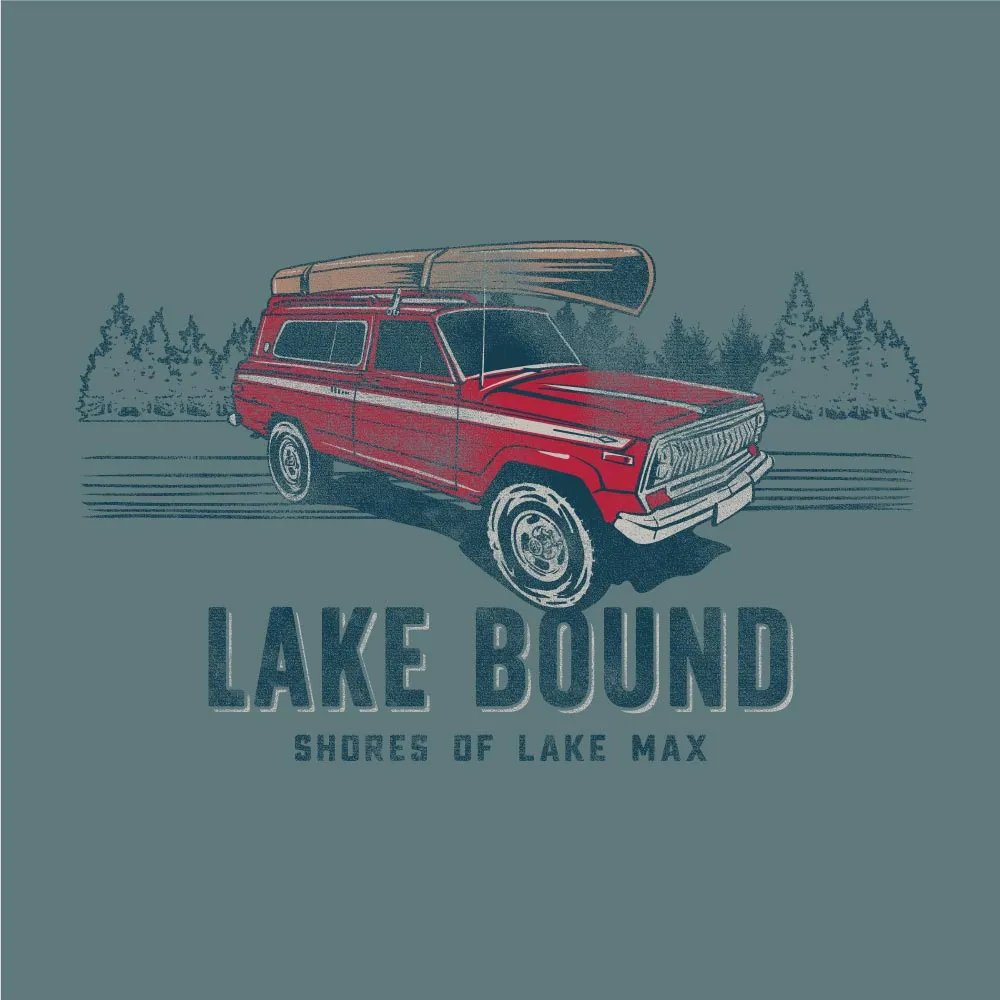 Lake Bound Comfort Wash Short Sleeve Tee - Cypress