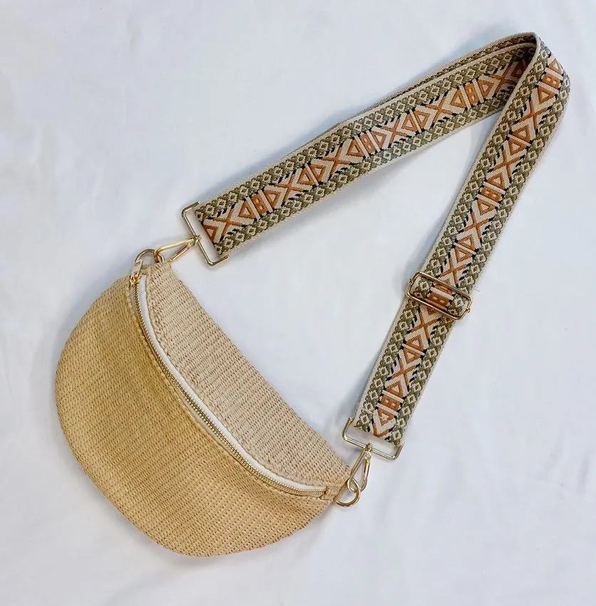 Last Few! Woven Strap, Sling Bag