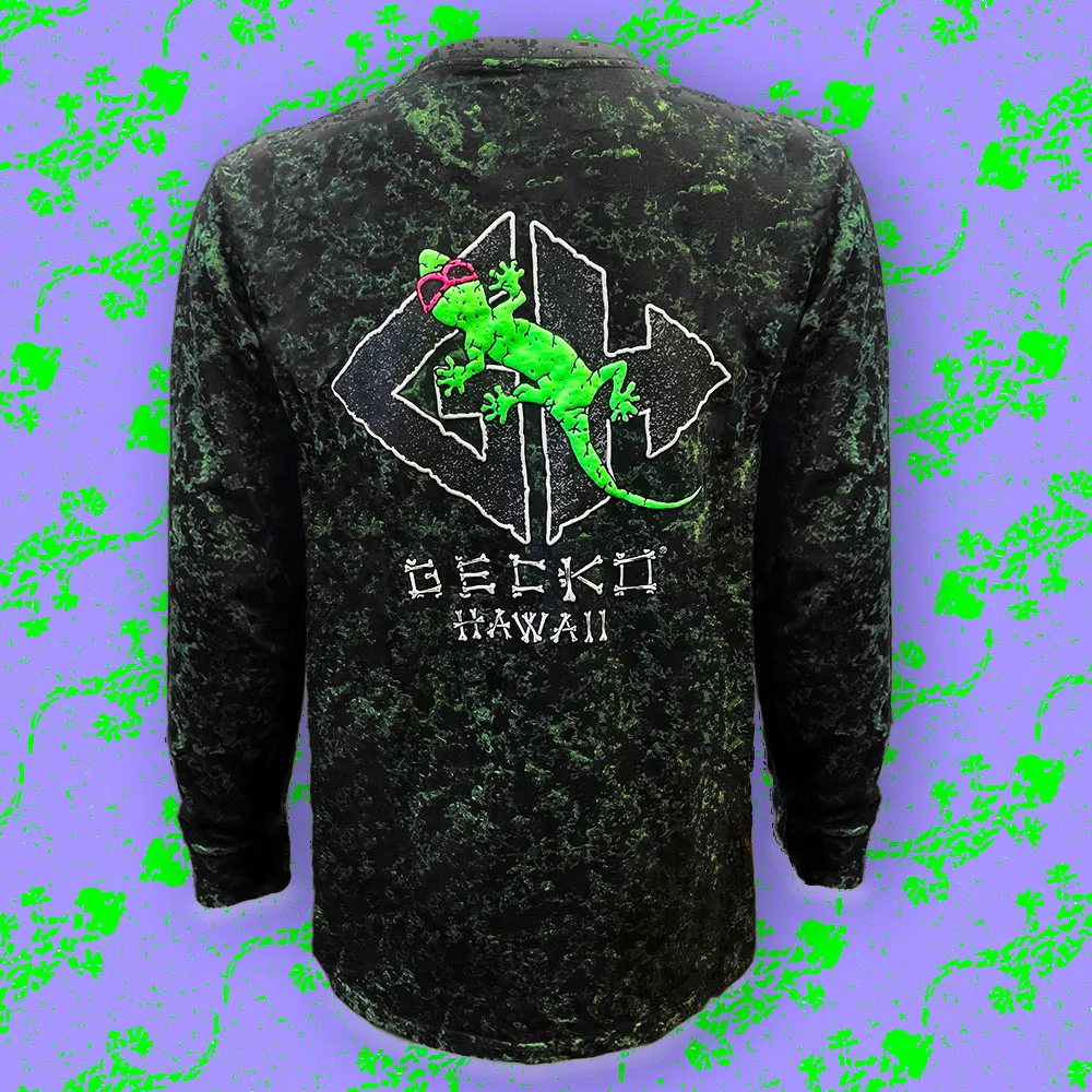 Lava Rock - 1988 GITD Sponge Paint Long Sleeve (Limited Edition)