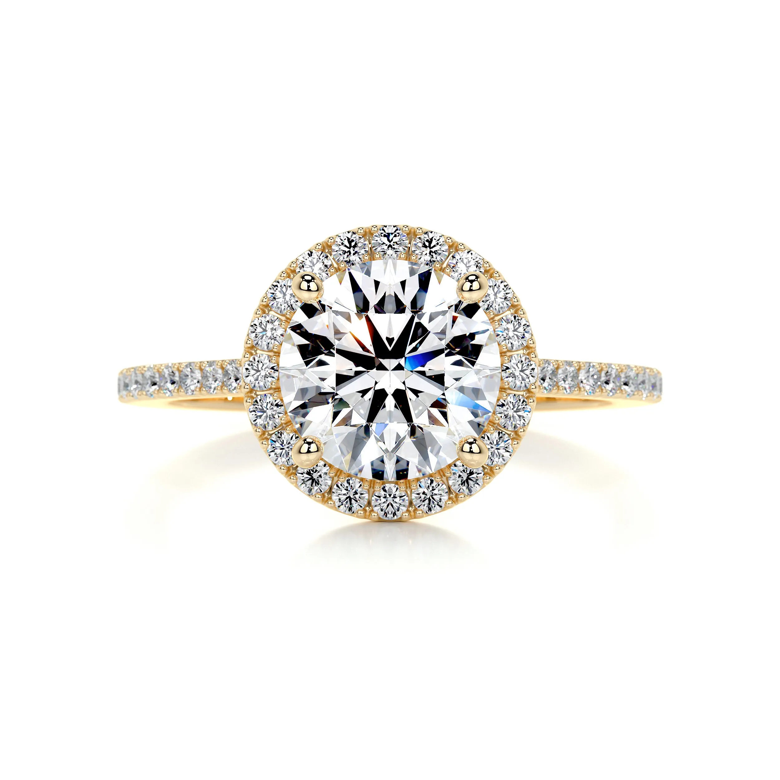 Layla Diamond Engagement Ring -18K Yellow Gold