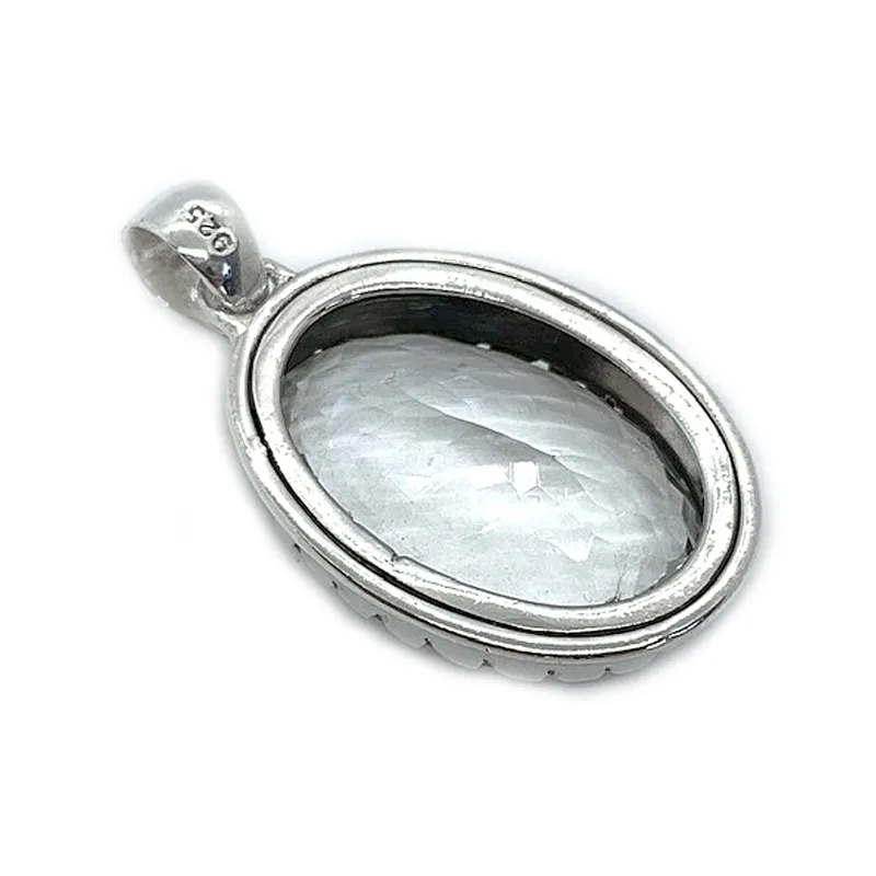 Layton Clear Quartz Oval Pendant