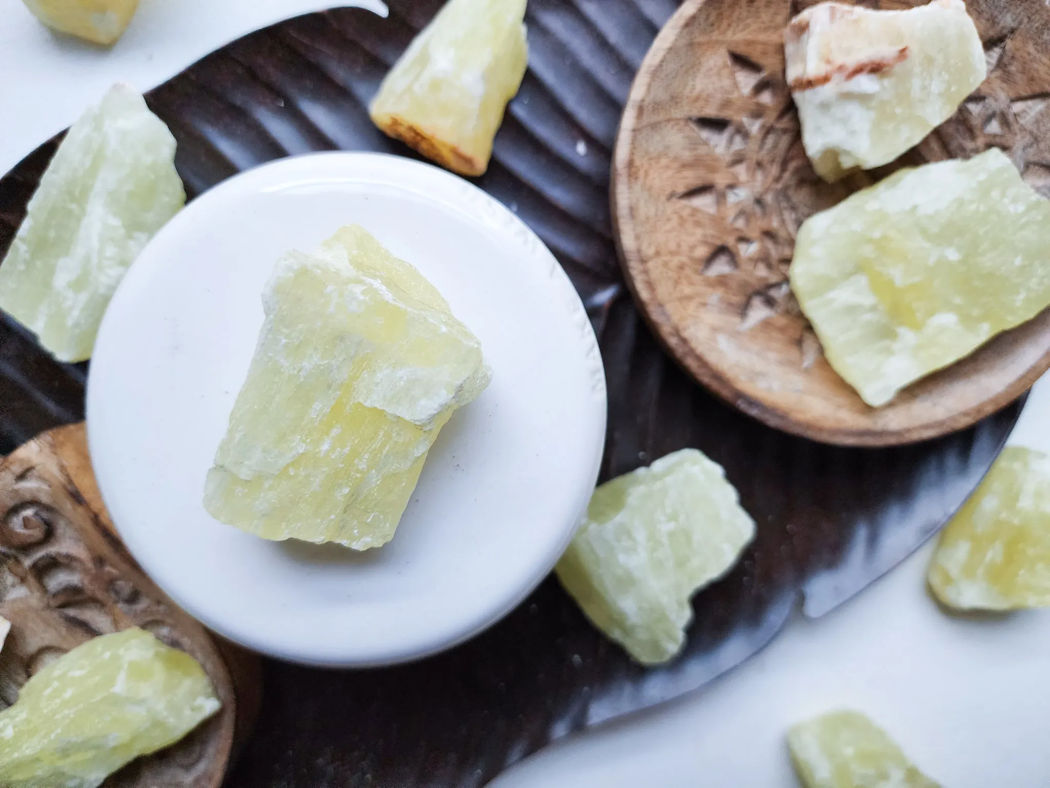 Lemon Calcite Raw