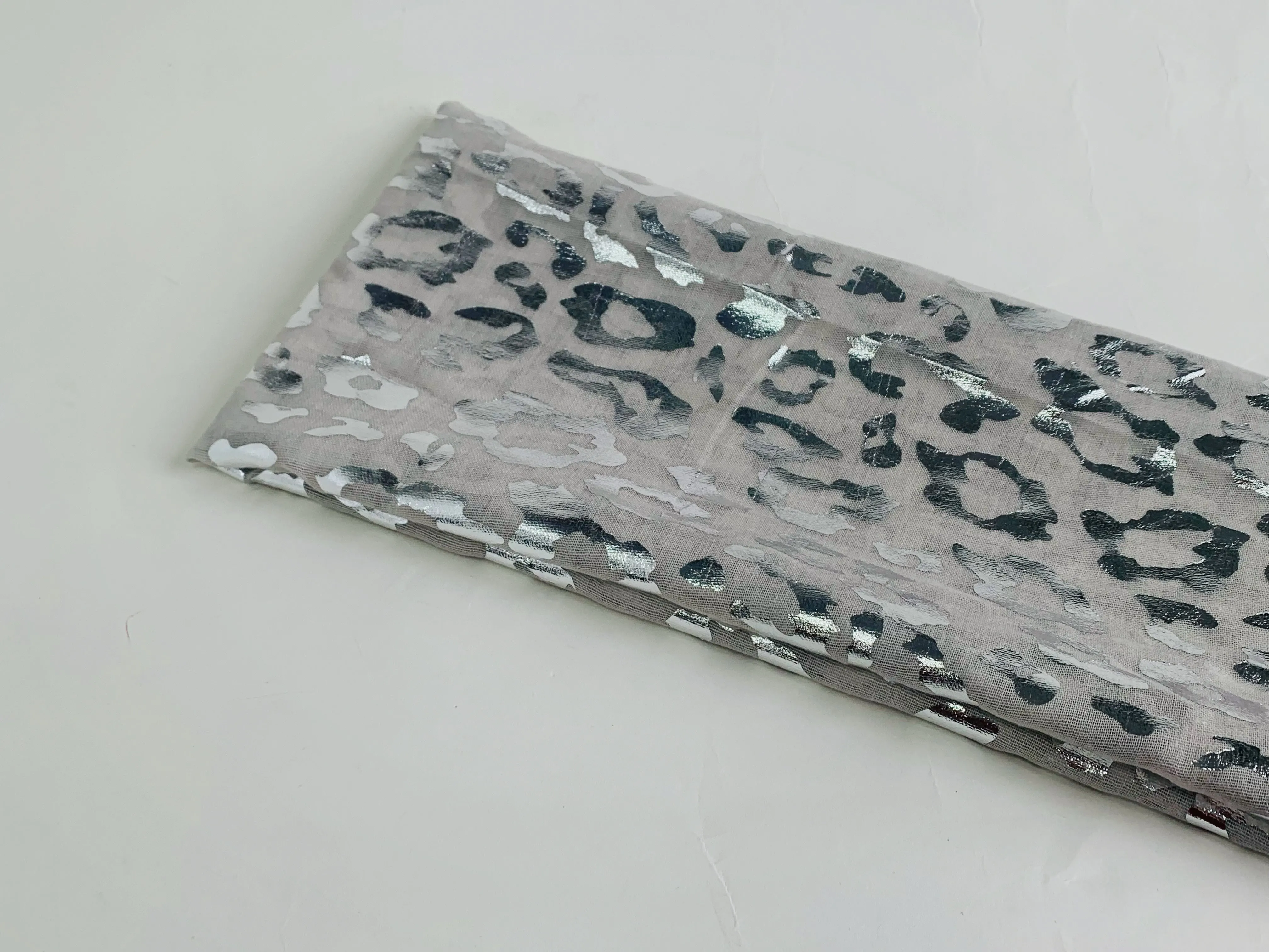 Leopard Print Viscose Cotton Blend Hijab