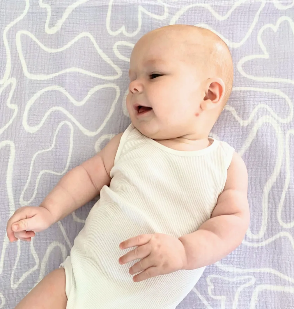 Lilac | The Laze Organic Cotton Swaddle