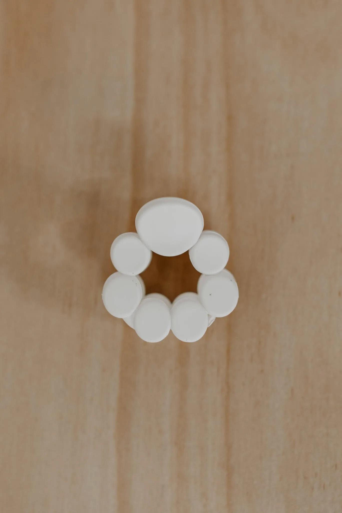 Matte Circles Hair Claw Clip