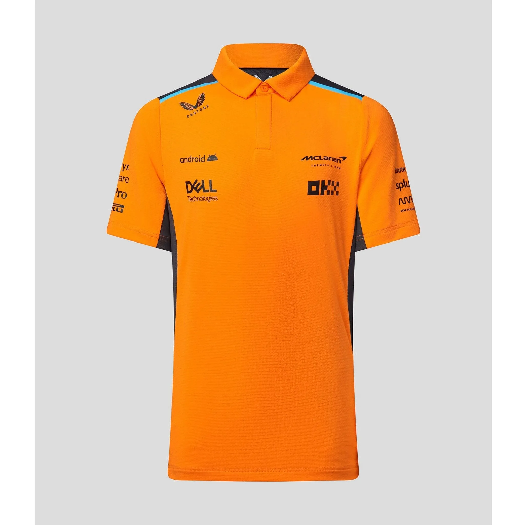 McLaren F1 Kid's 2023 Team Polo Shirt- Youth Papaya