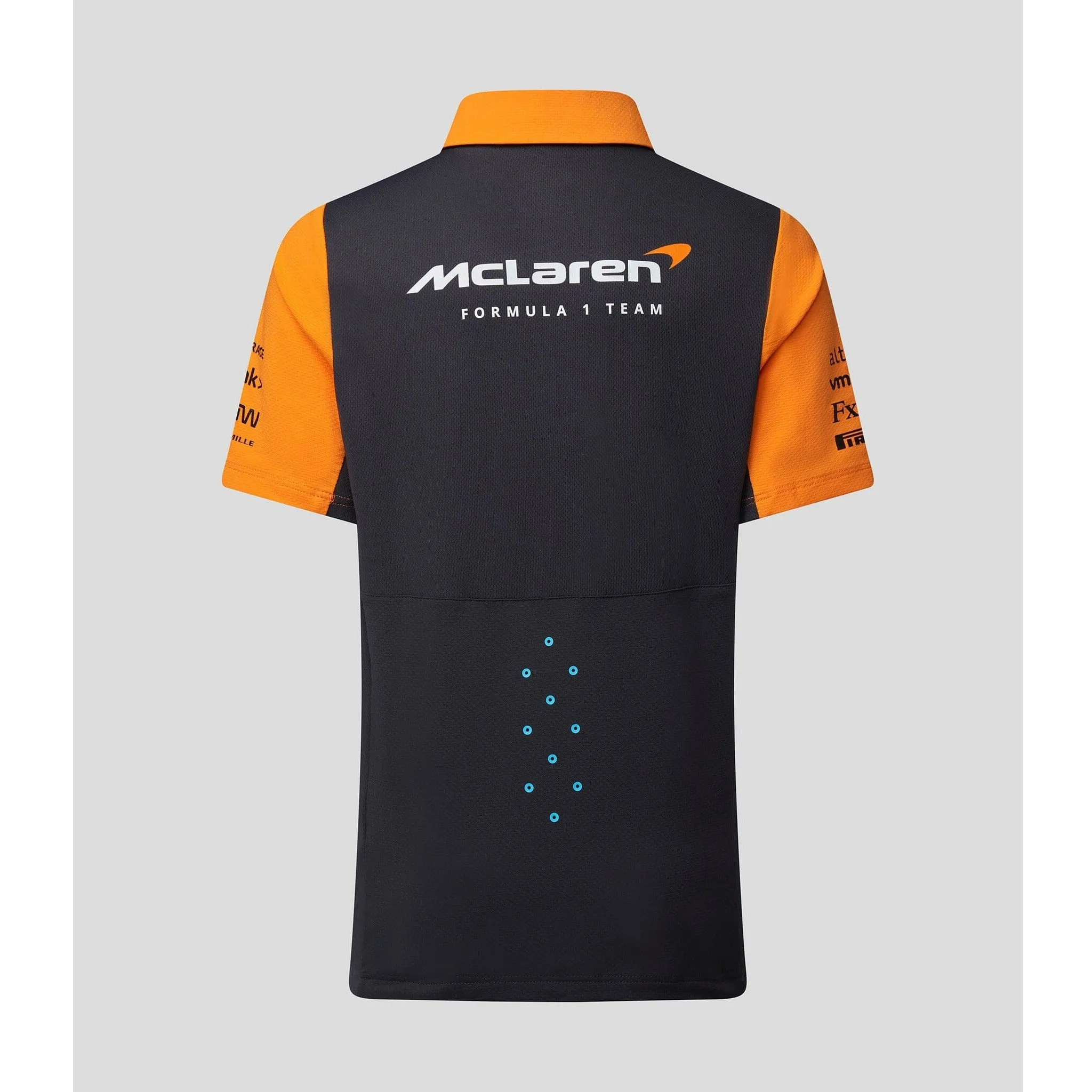 McLaren F1 Kid's 2023 Team Polo Shirt- Youth Papaya