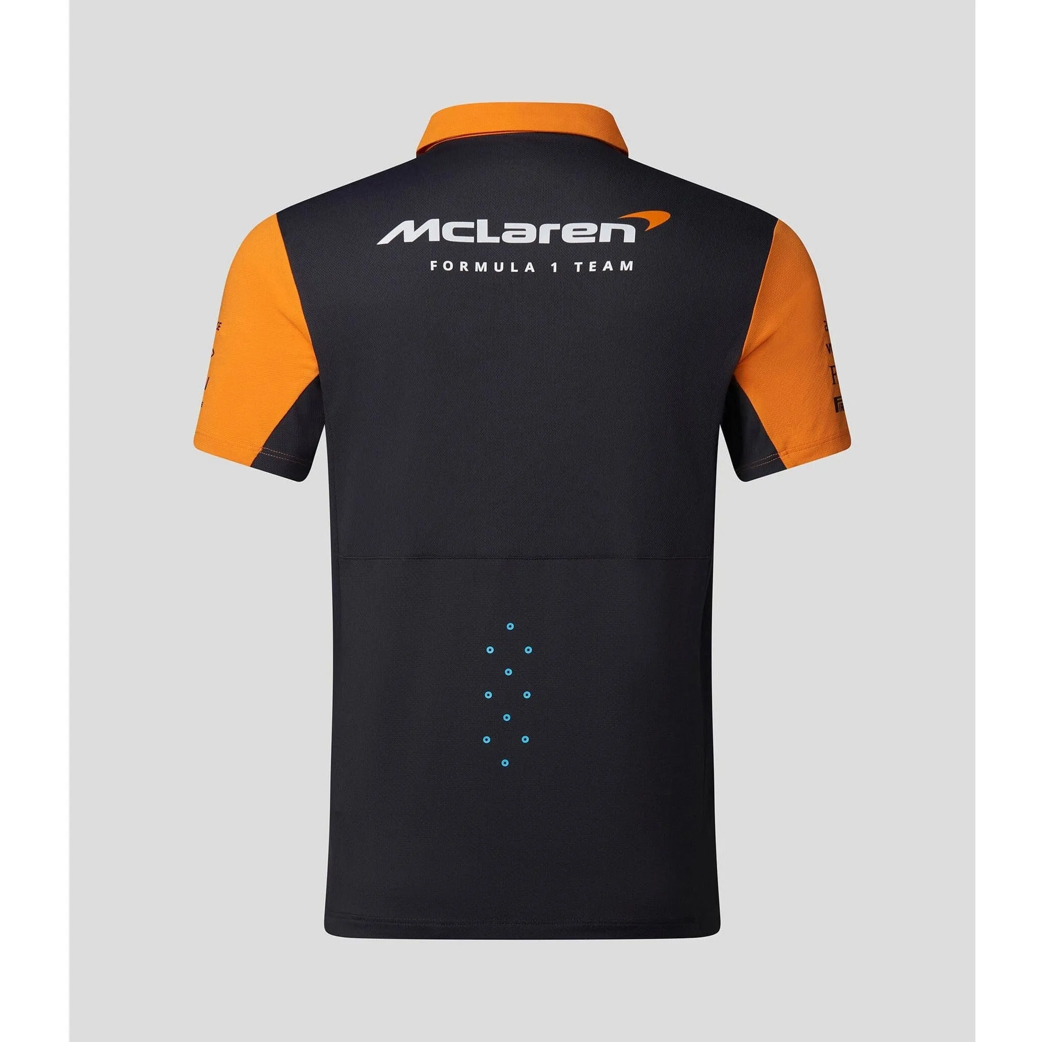 McLaren F1 Men's 2023 Team Replica Polo Shirt - Papaya