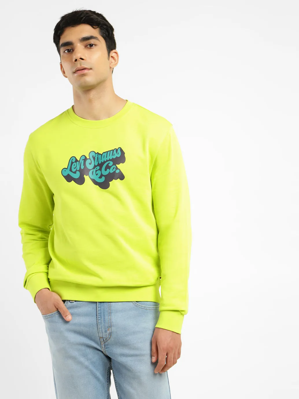 Men's Brand Logo Crew Neck Sweatshirt