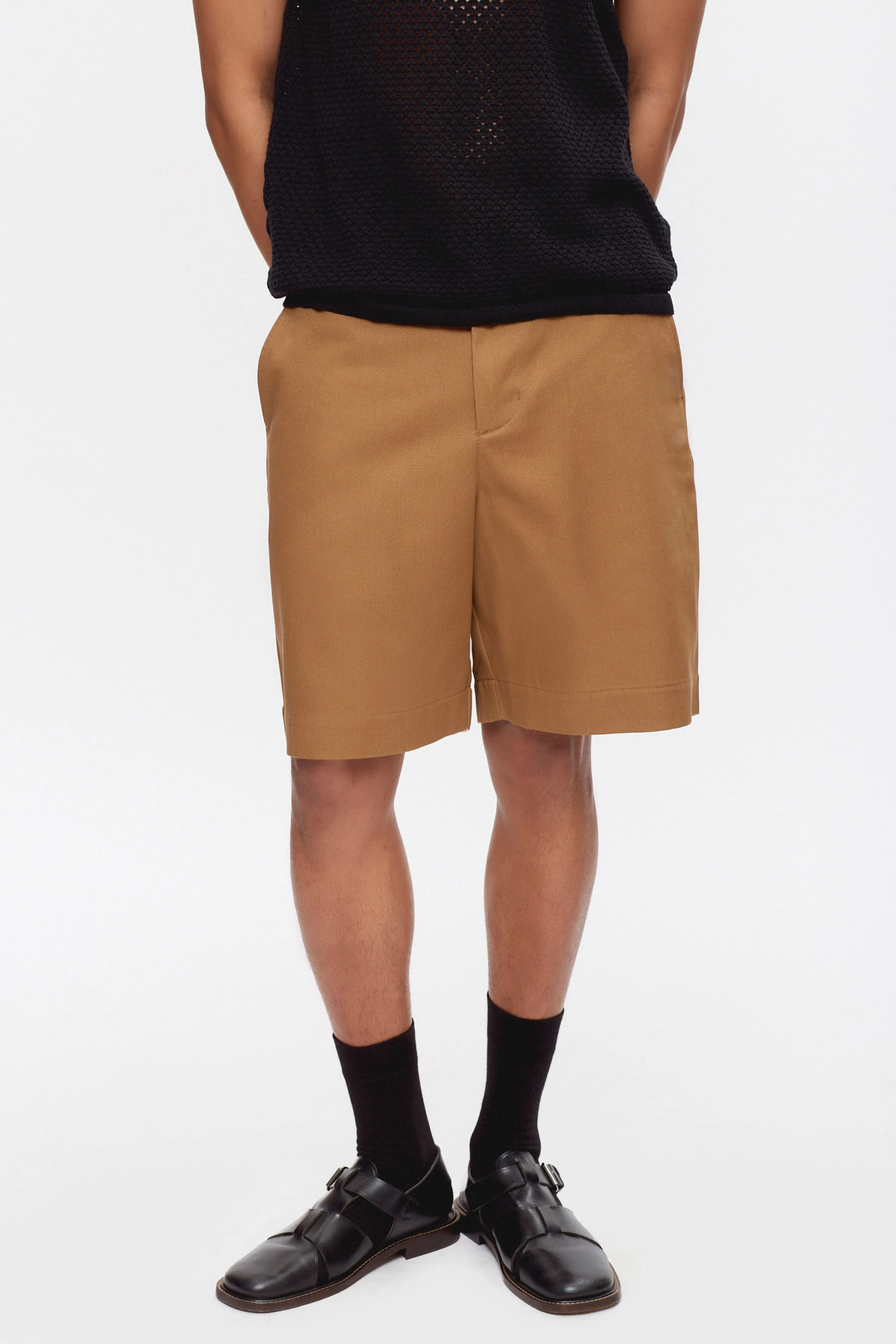 Men's Twill Shorts in British Khaki