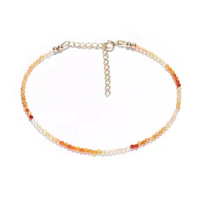 Mexican Fire Opal Luxury Anklet