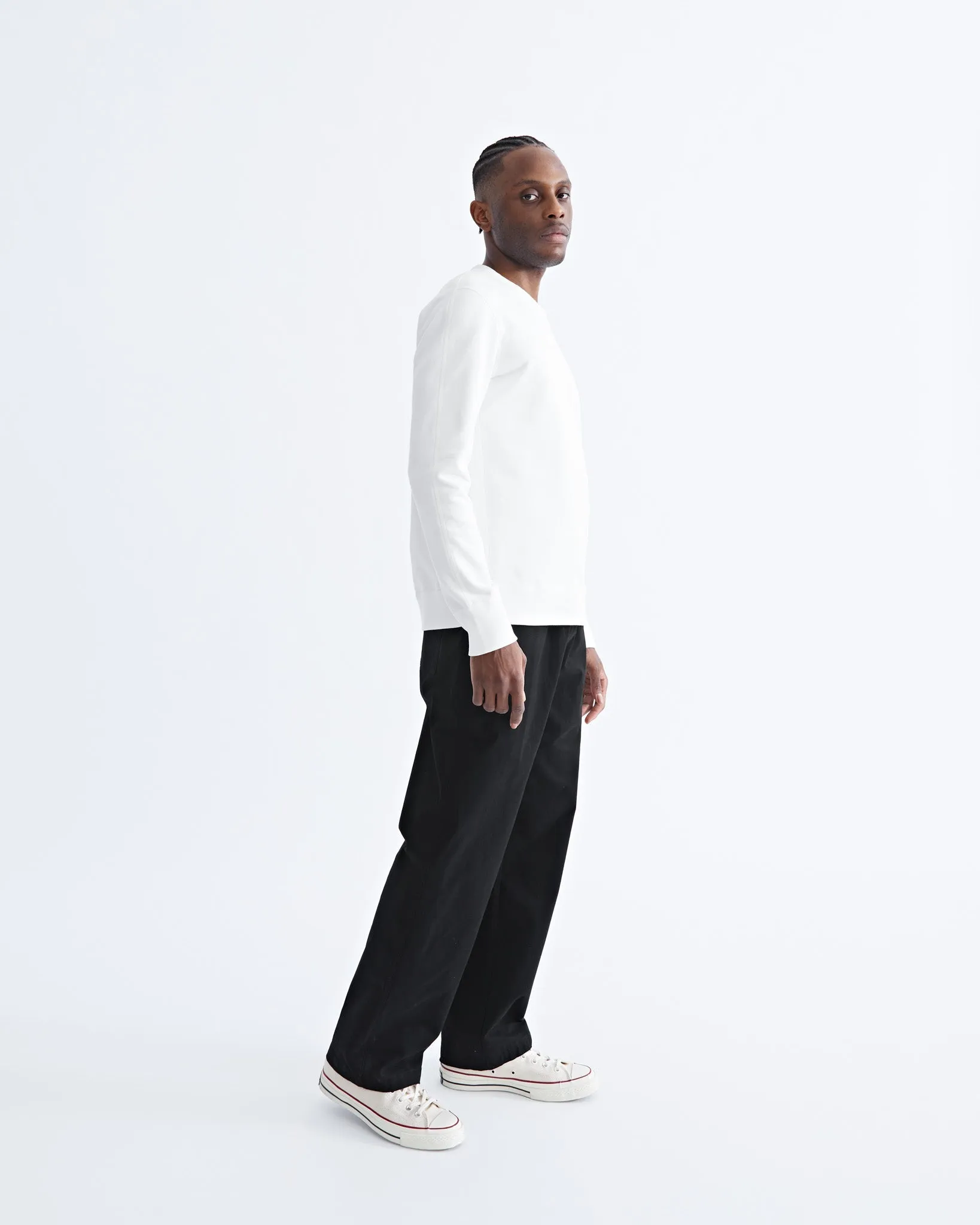 Midweight Terry Slim Crewneck