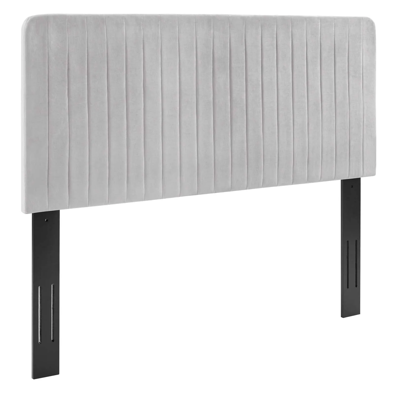 Milenna Channel Tufted Performance Velvet Headboard