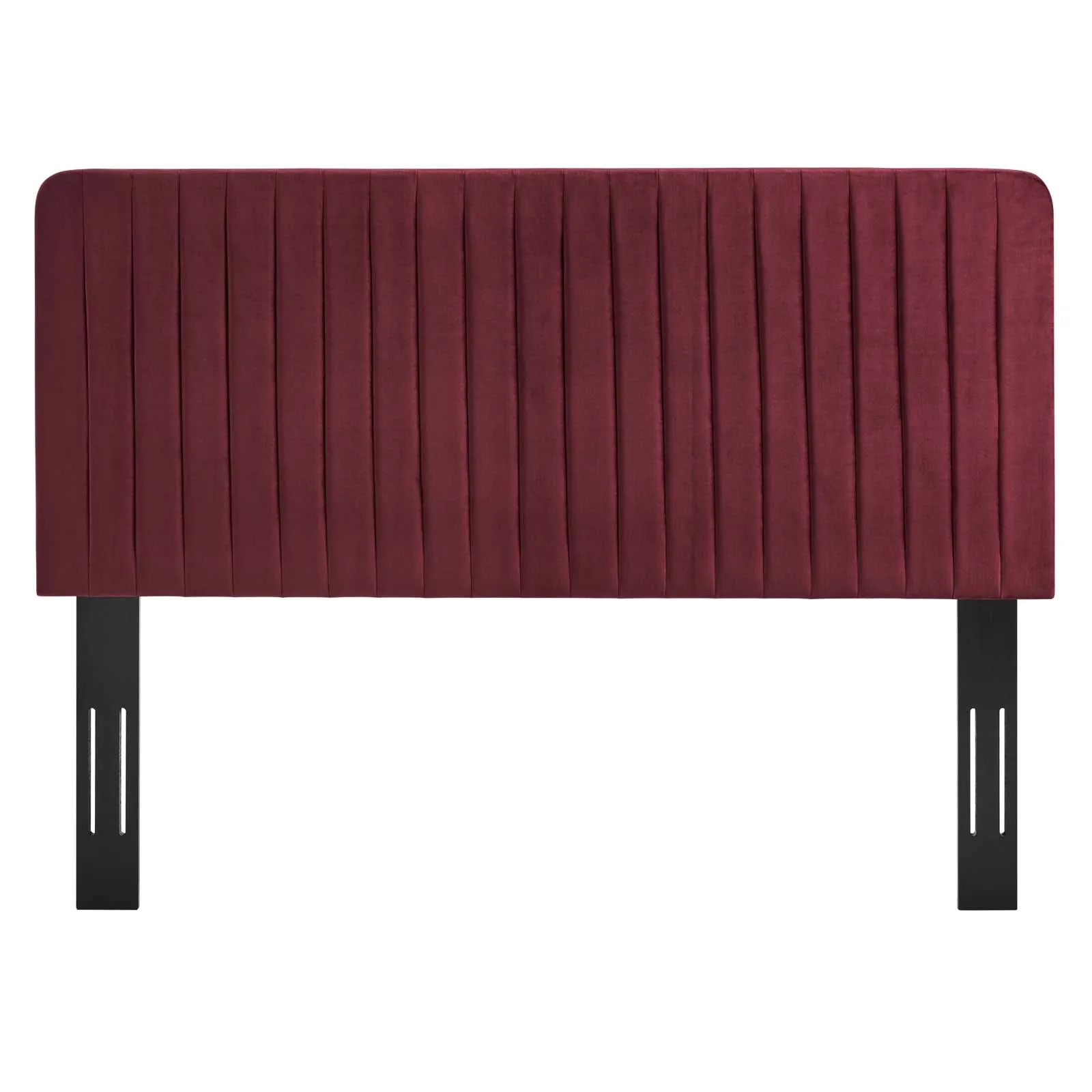 Milenna Channel Tufted Performance Velvet Headboard