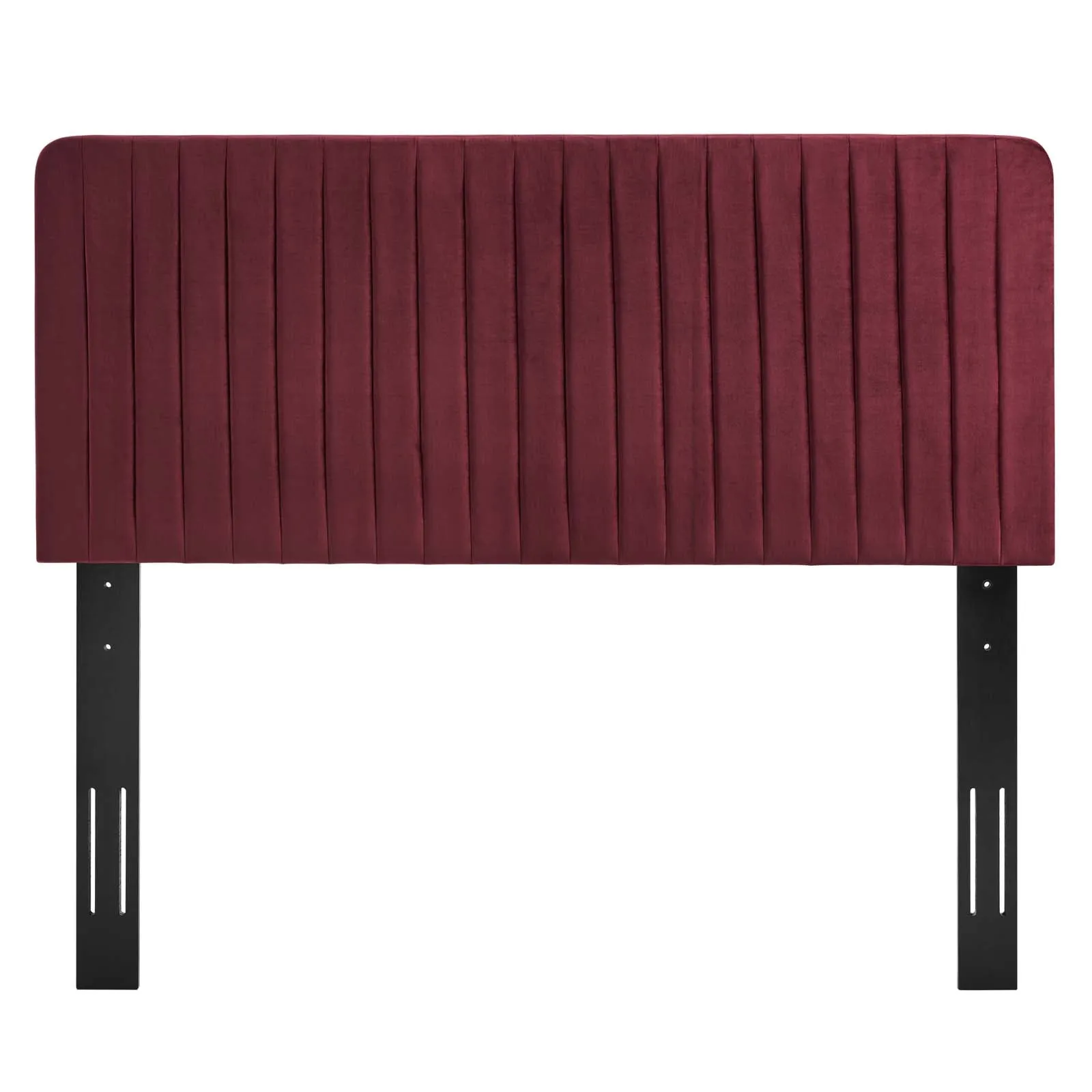 Milenna Channel Tufted Performance Velvet Headboard