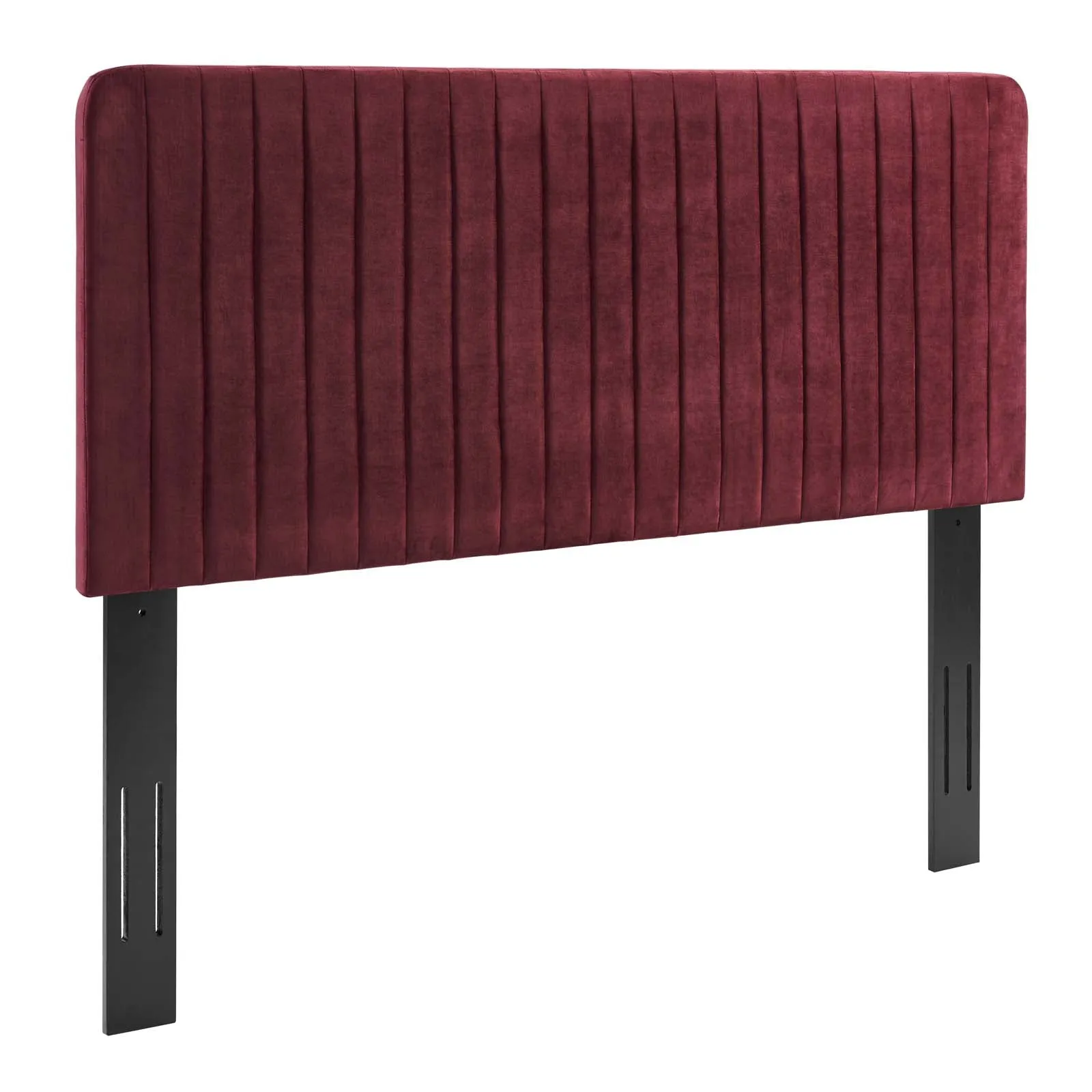 Milenna Channel Tufted Performance Velvet Headboard