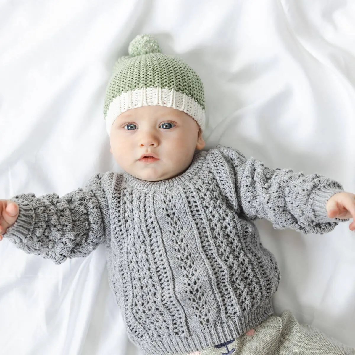 Mini Moss Baby Beanie | Mint