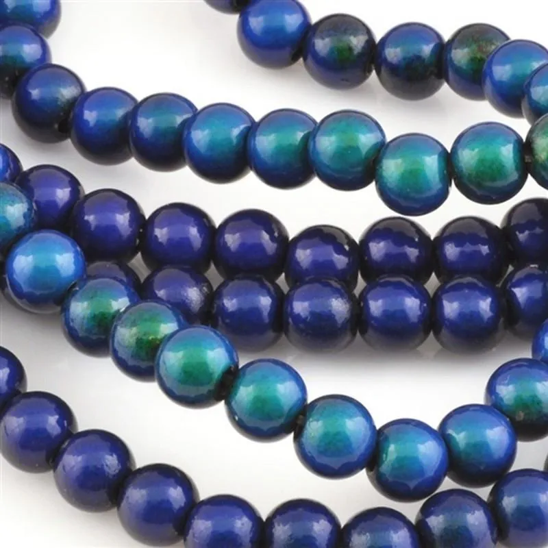 Mirage-4mm Round Beads-Color Changing-Quantity 1 Strand (41 Pieces)