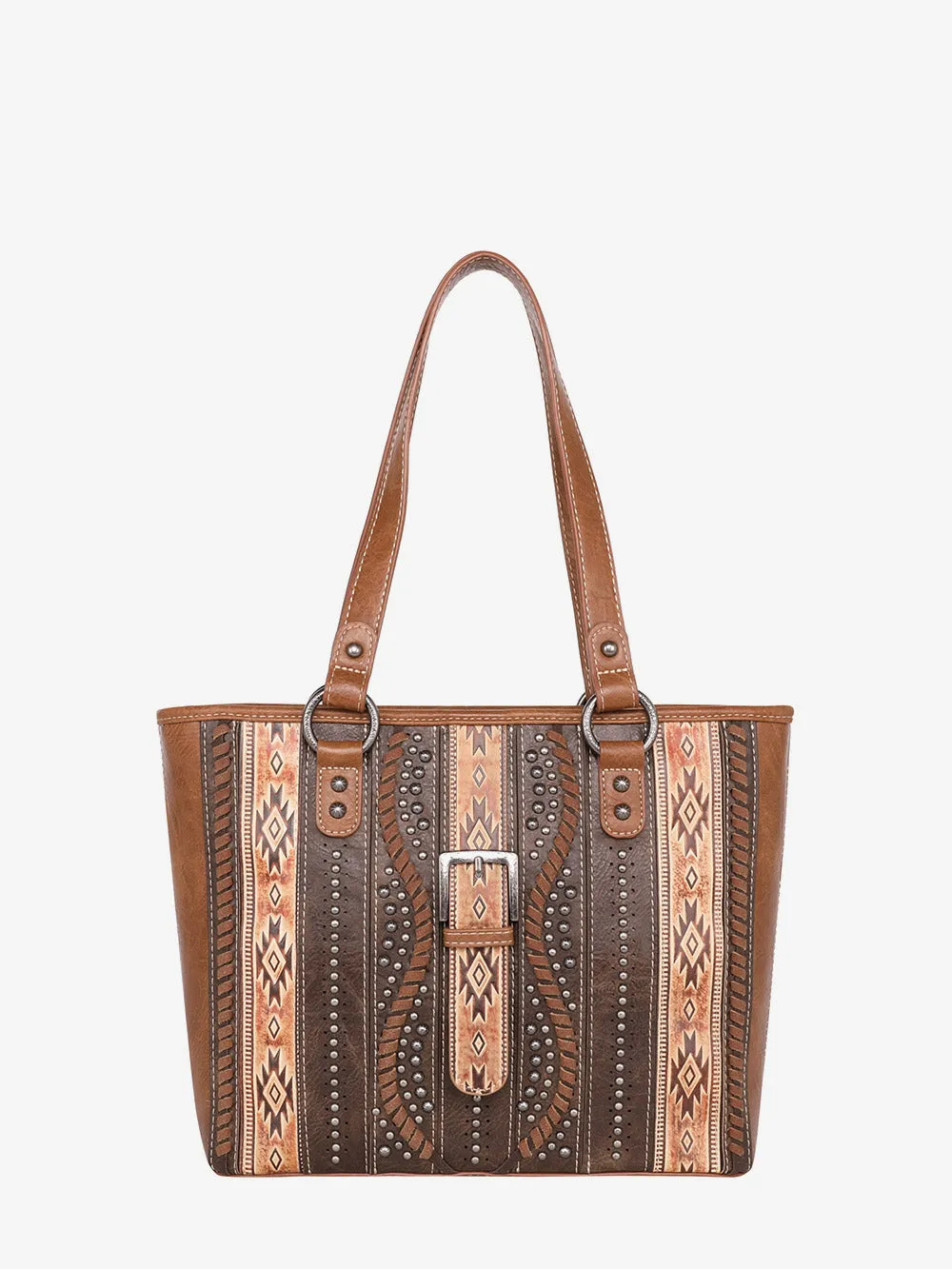 Montana West Aztec Buckle Concealed Carry Tote