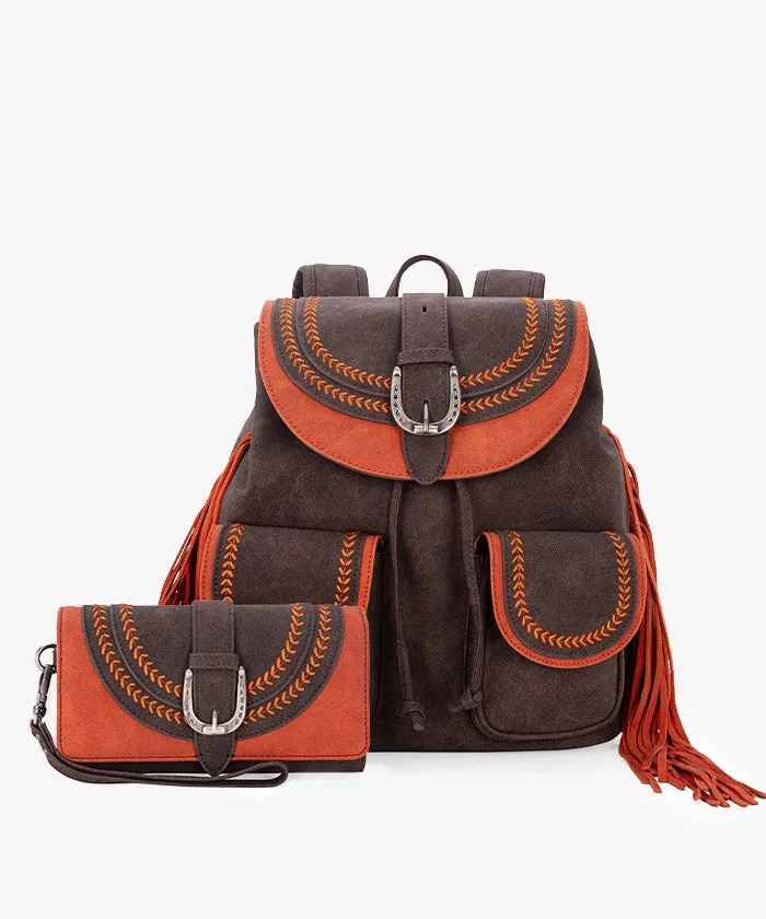 Montana West Fringe Backpack Set