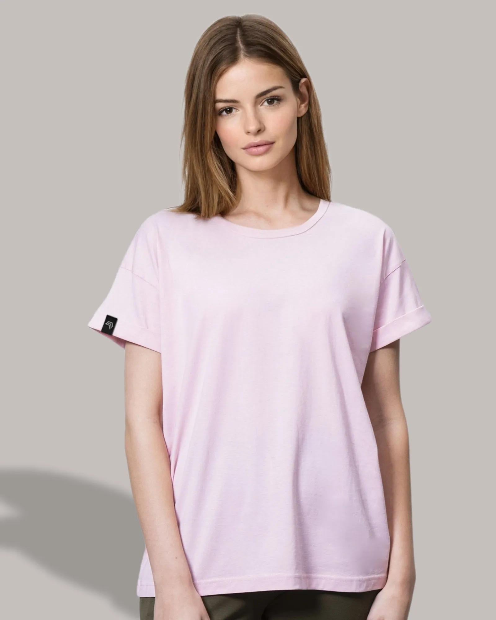 MTS M193 ― Damen Bio-Baumwolle Oversized T-Shirt - Melange Grau