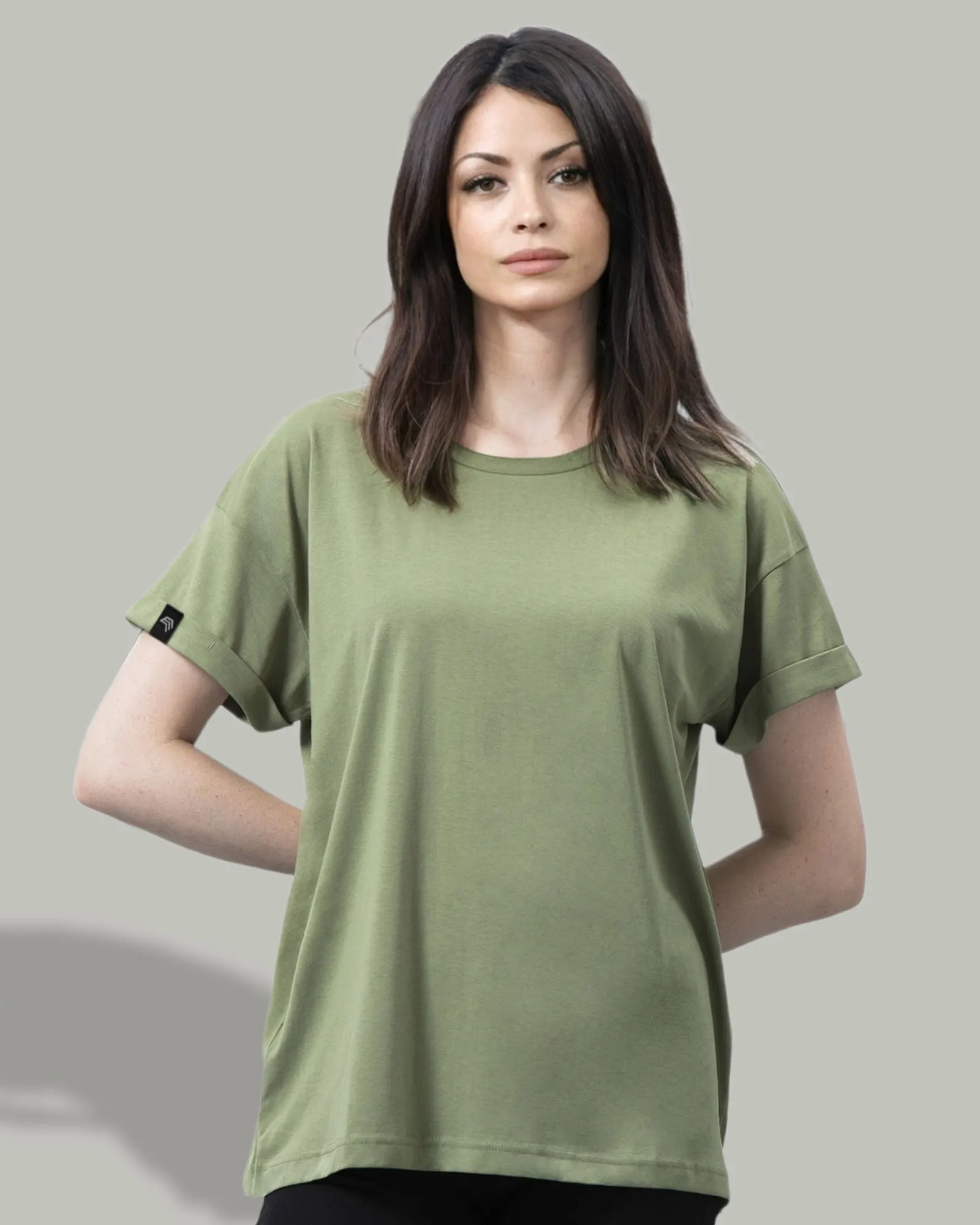 MTS M193 ― Damen Bio-Baumwolle Oversized T-Shirt - Melange Grau