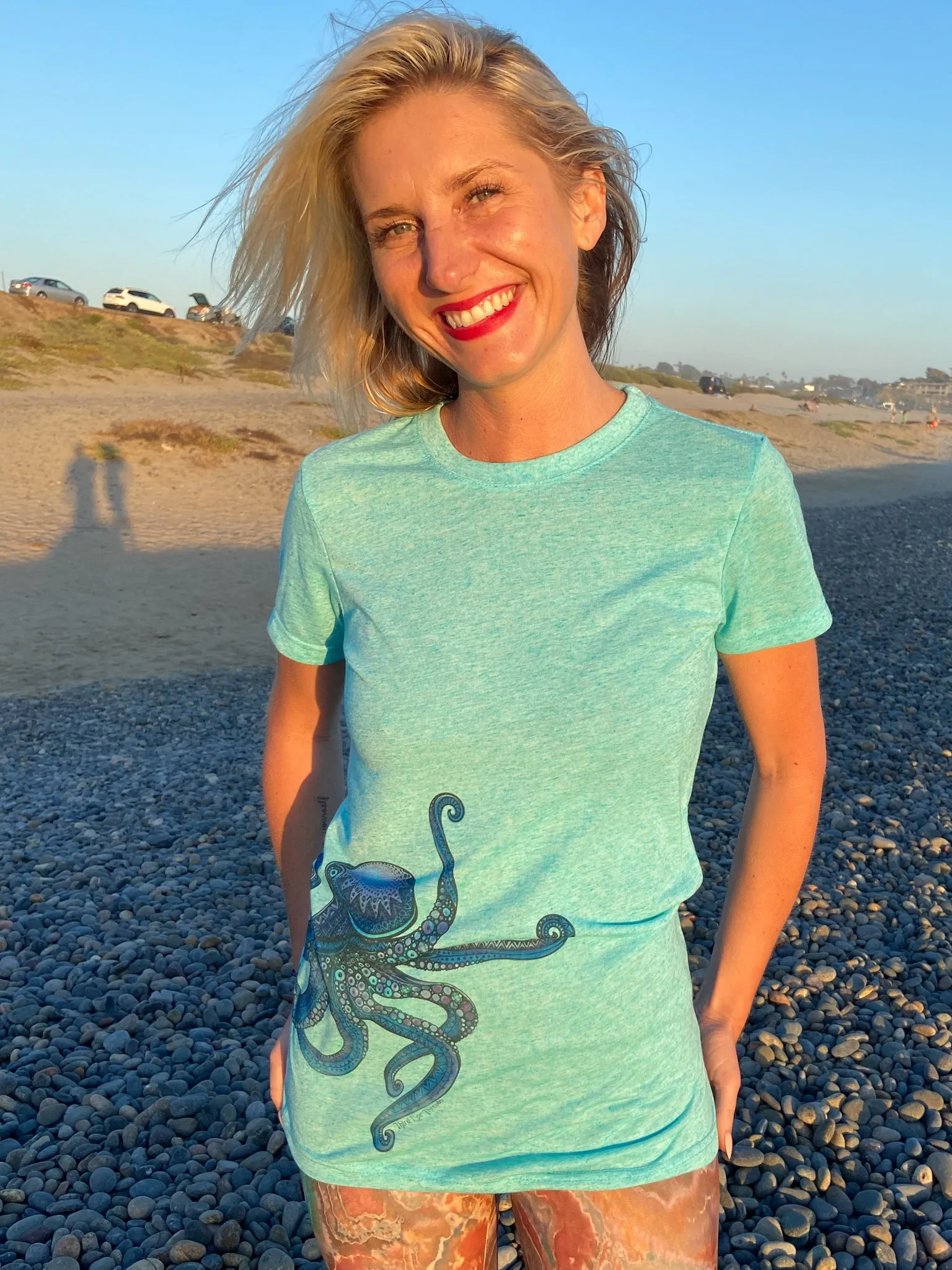 Octopus Linen Blend Tee