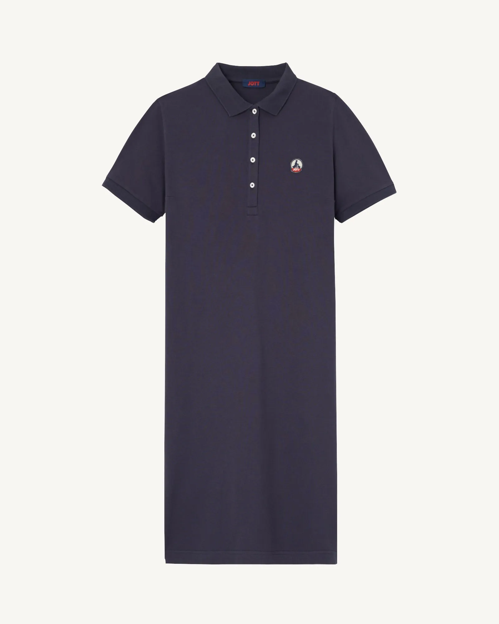 Palma organic cotton polo dress Navy