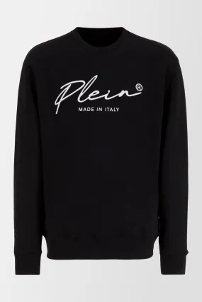 Philipp Plein Black LS Signature Sweatshirt