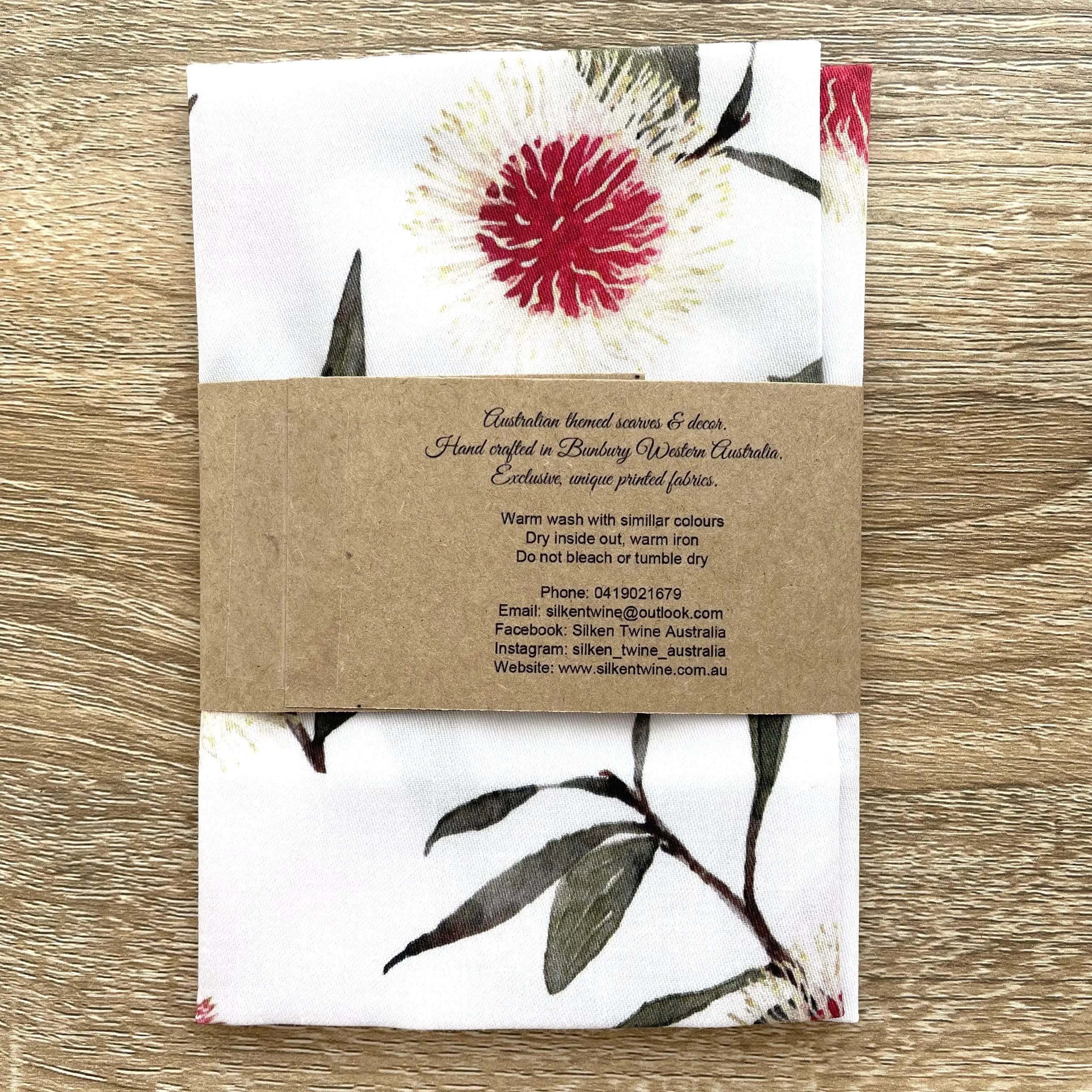 Pin Cushion Flowers Handkerchief