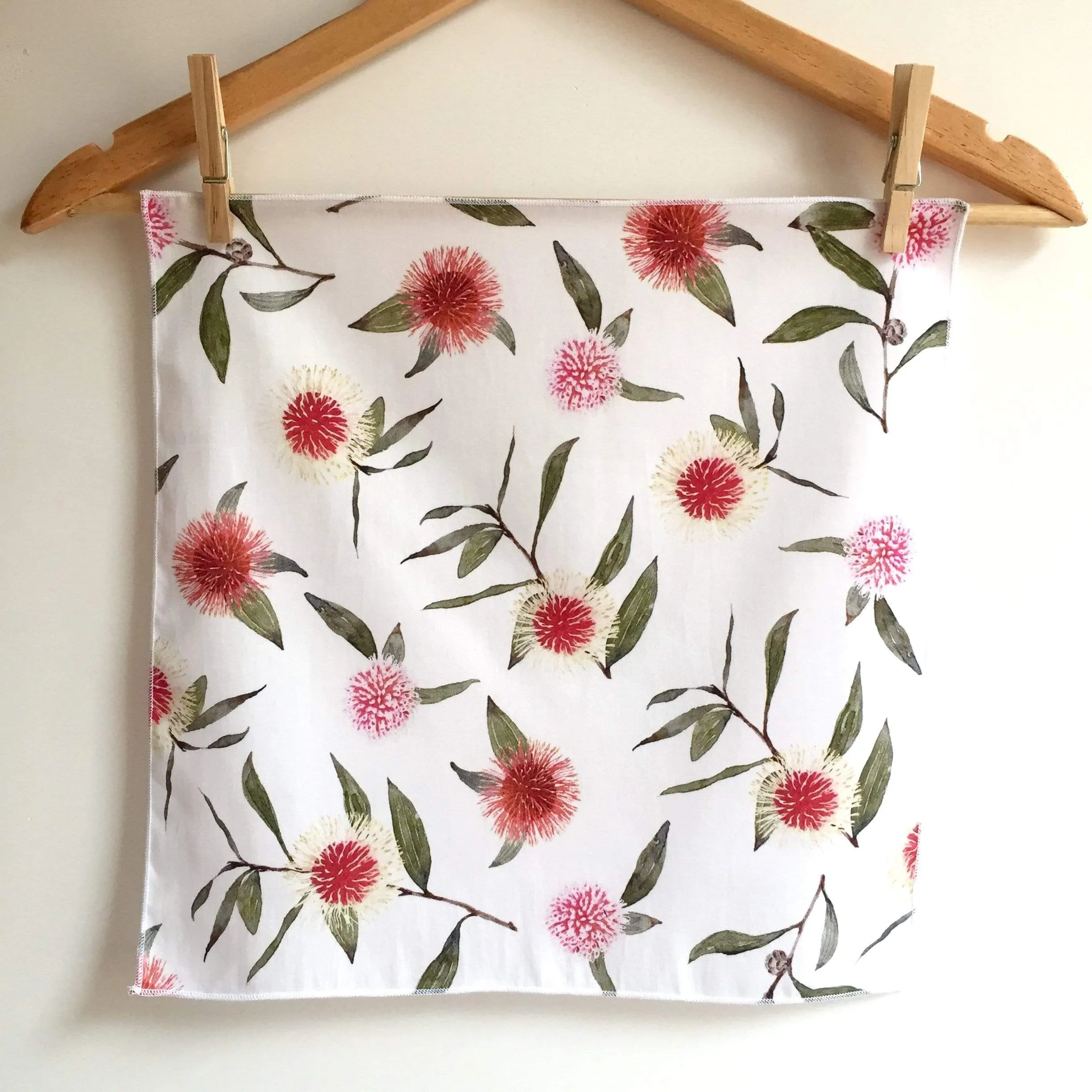 Pin Cushion Flowers Handkerchief