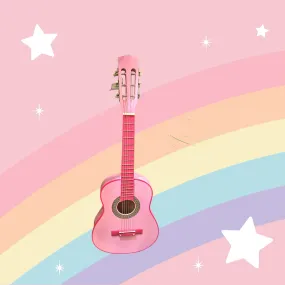 Pink Acoustic Guitar