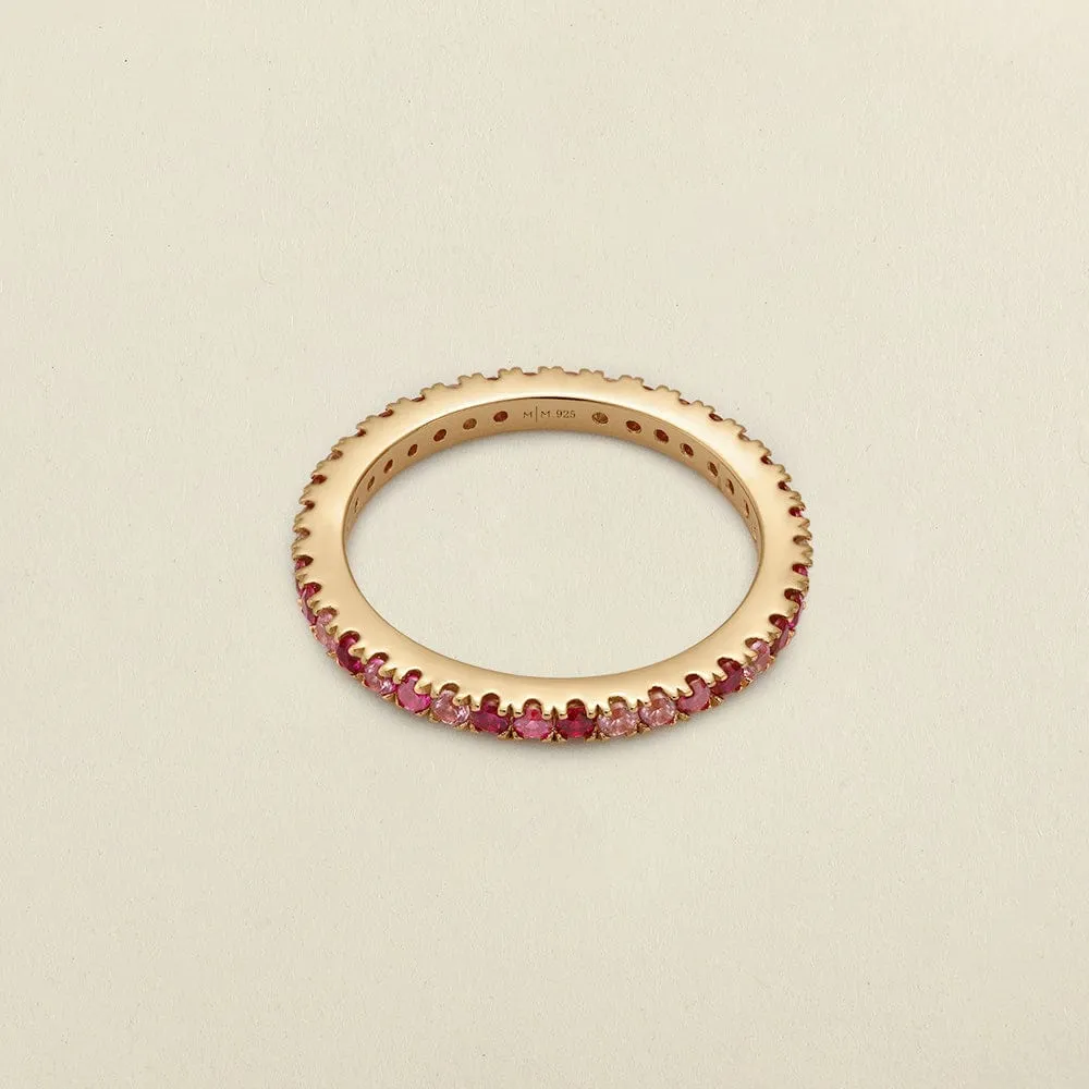 Pink Eternity Band Ring