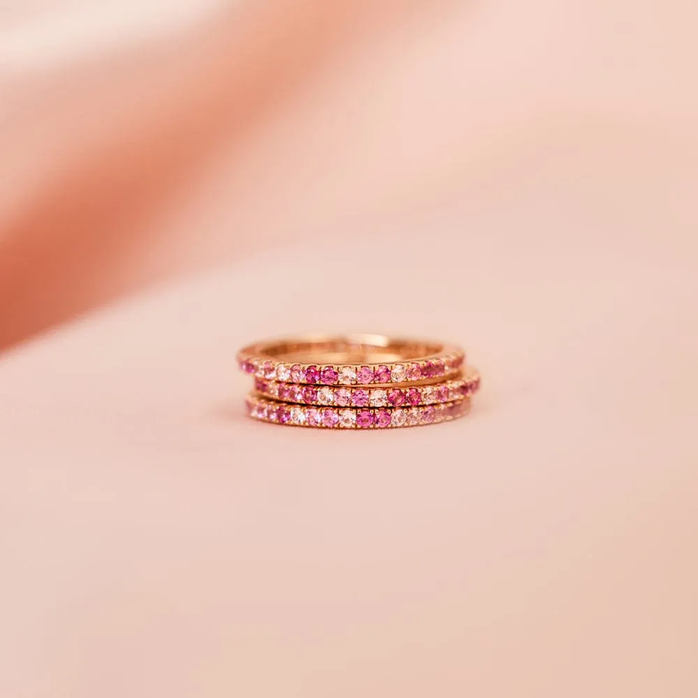 Pink Eternity Band Ring