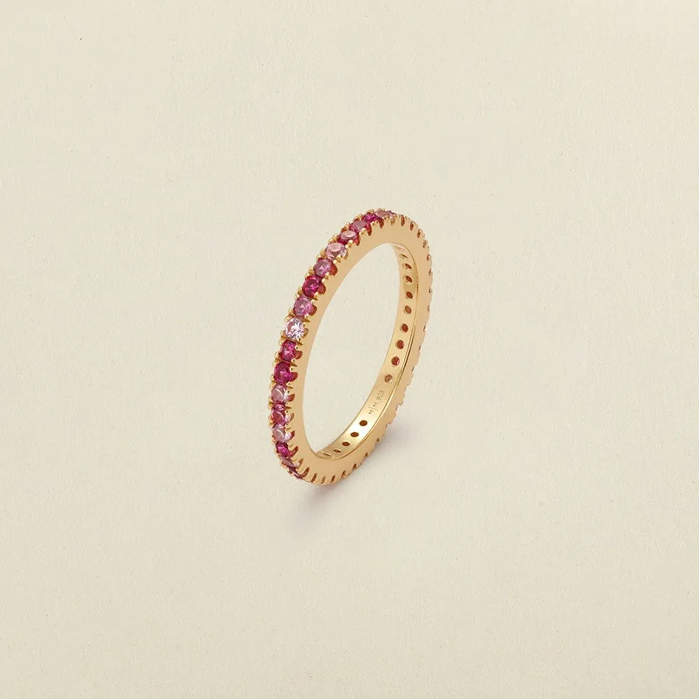 Pink Eternity Band Ring